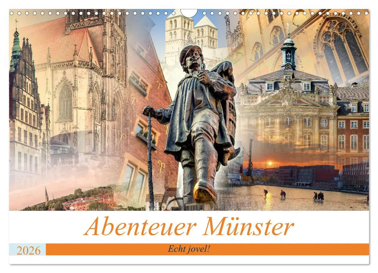 Cover: 9783457632376 | Abenteuer Münster - Echt jovel! (Wandkalender 2026 DIN A3 quer),...