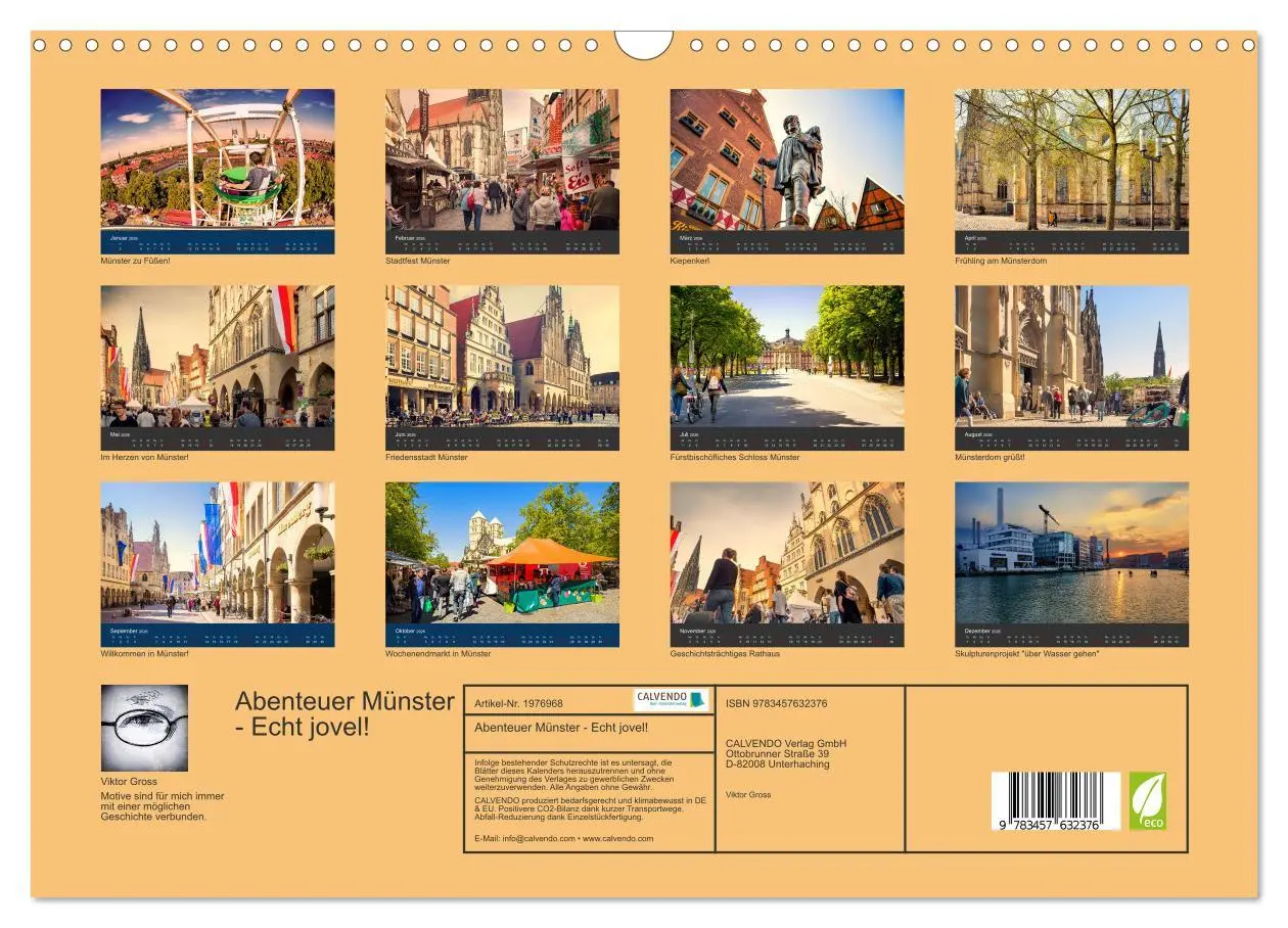 Bild: 9783457632376 | Abenteuer Münster - Echt jovel! (Wandkalender 2026 DIN A3 quer),...