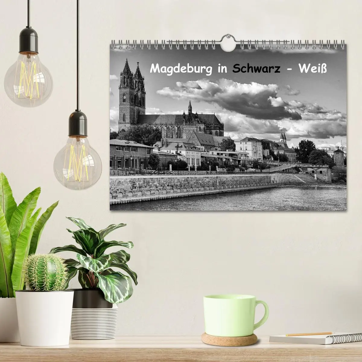 Bild: 9783516032376 | Magdeburg in Schwarz - Weiß (Wandkalender 2026 DIN A4 quer),...