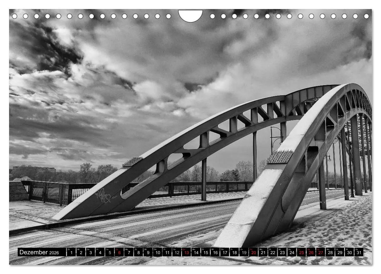 Bild: 9783516032376 | Magdeburg in Schwarz - Weiß (Wandkalender 2026 DIN A4 quer),...