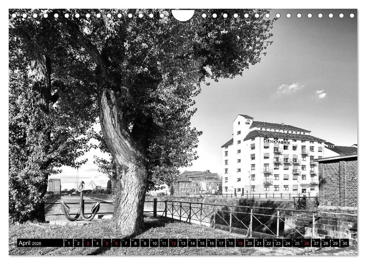 Bild: 9783516032376 | Magdeburg in Schwarz - Weiß (Wandkalender 2026 DIN A4 quer),...