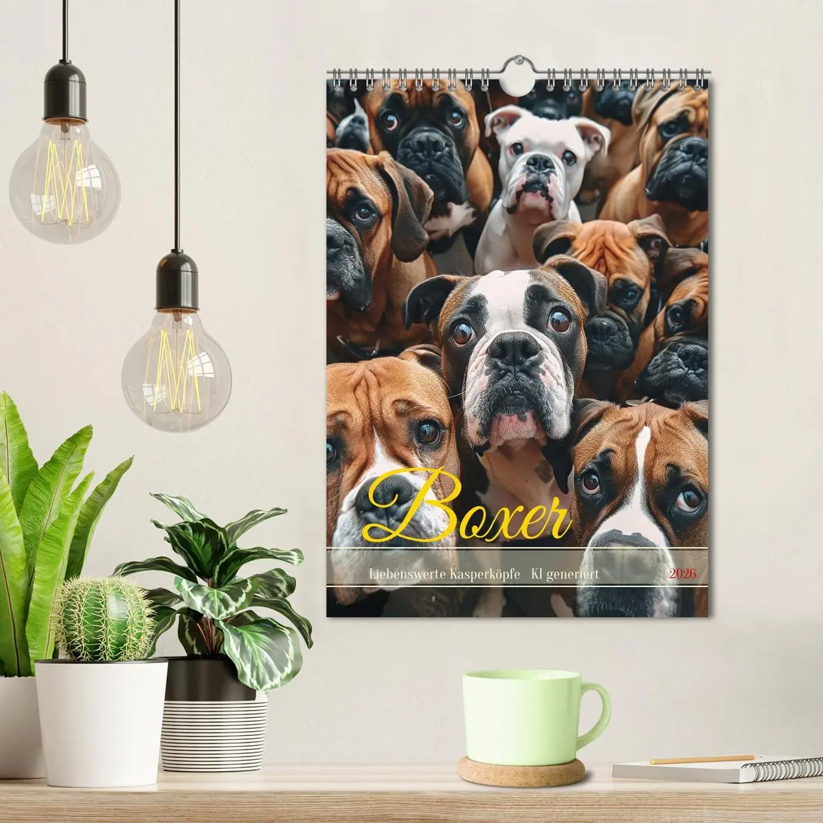 Bild: 9783516272376 | Boxer - Liebenswerte Kasperköpfe (Wandkalender 2026 DIN A4 hoch),...