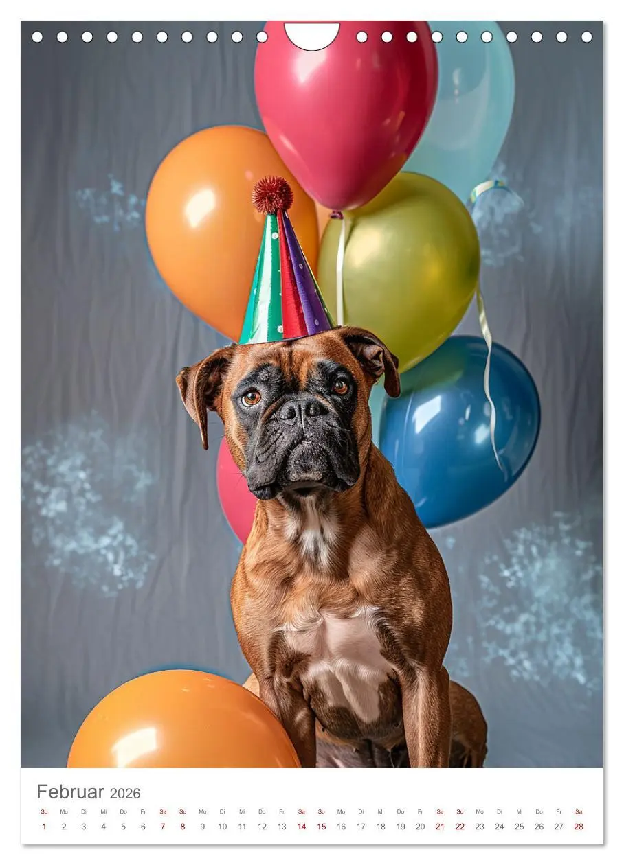 Bild: 9783516272376 | Boxer - Liebenswerte Kasperköpfe (Wandkalender 2026 DIN A4 hoch),...