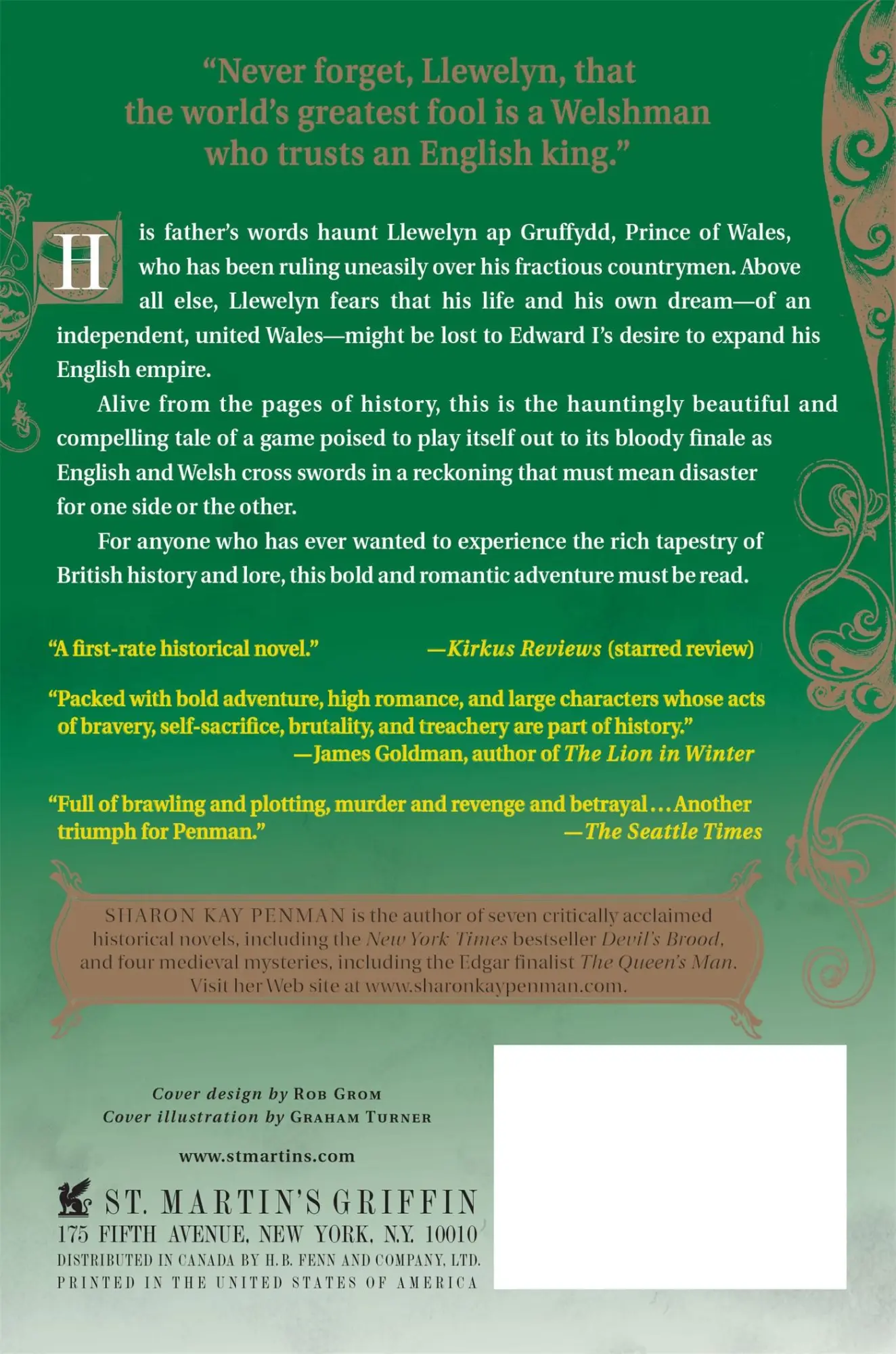 Rückseite: 9780312382476 | Reckoning | Sharon Kay Penman | Taschenbuch | Englisch | 2009