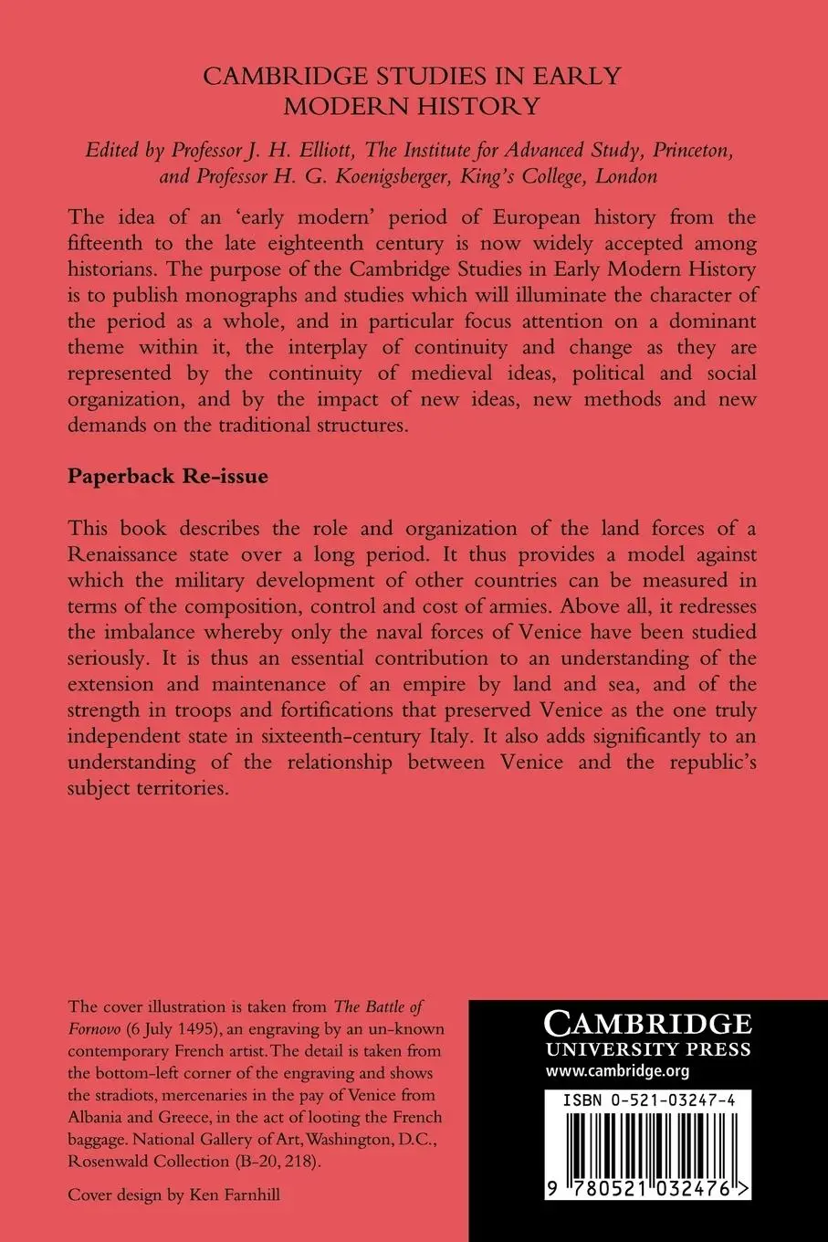 Rückseite: 9780521032476 | The Military Organisation of a Renaissance State | Mallett (u. a.)