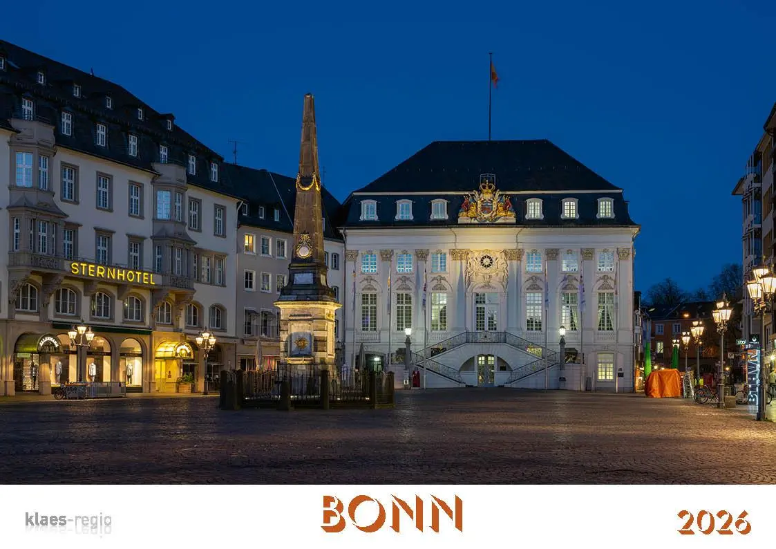 Cover: 9783965352476 | Bonn 2026 Bildkalender A4 quer, spiralgebunden | Holger Klaes | 2026