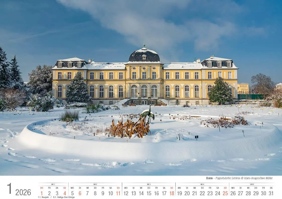 Bild: 9783965352476 | Bonn 2026 Bildkalender A4 quer, spiralgebunden | Holger Klaes | 2026
