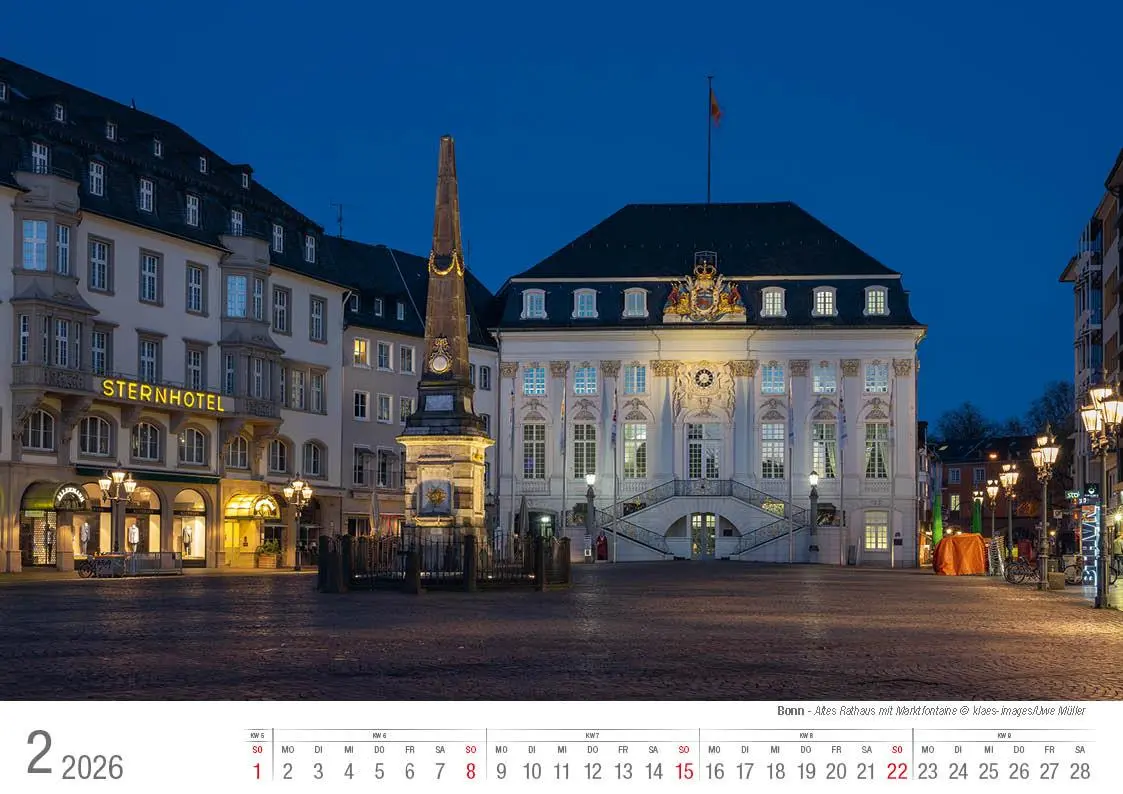 Bild: 9783965352476 | Bonn 2026 Bildkalender A4 quer, spiralgebunden | Holger Klaes | 2026