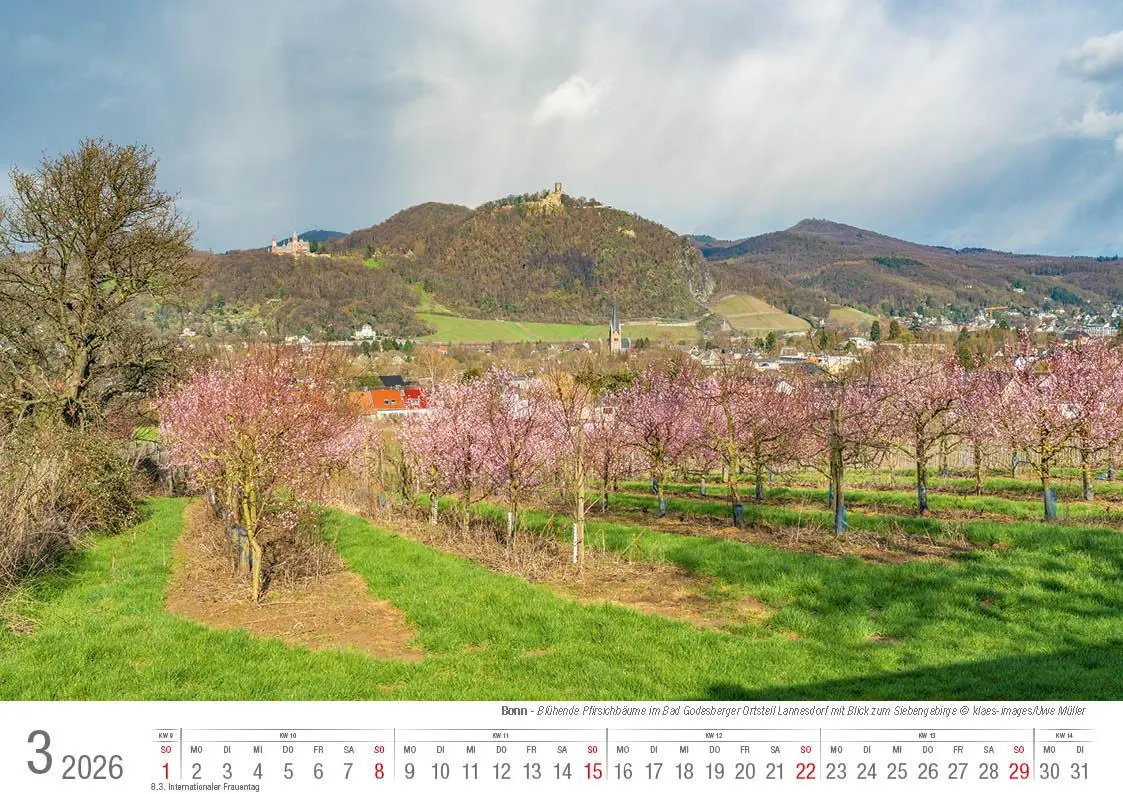 Bild: 9783965352476 | Bonn 2026 Bildkalender A4 quer, spiralgebunden | Holger Klaes | 2026