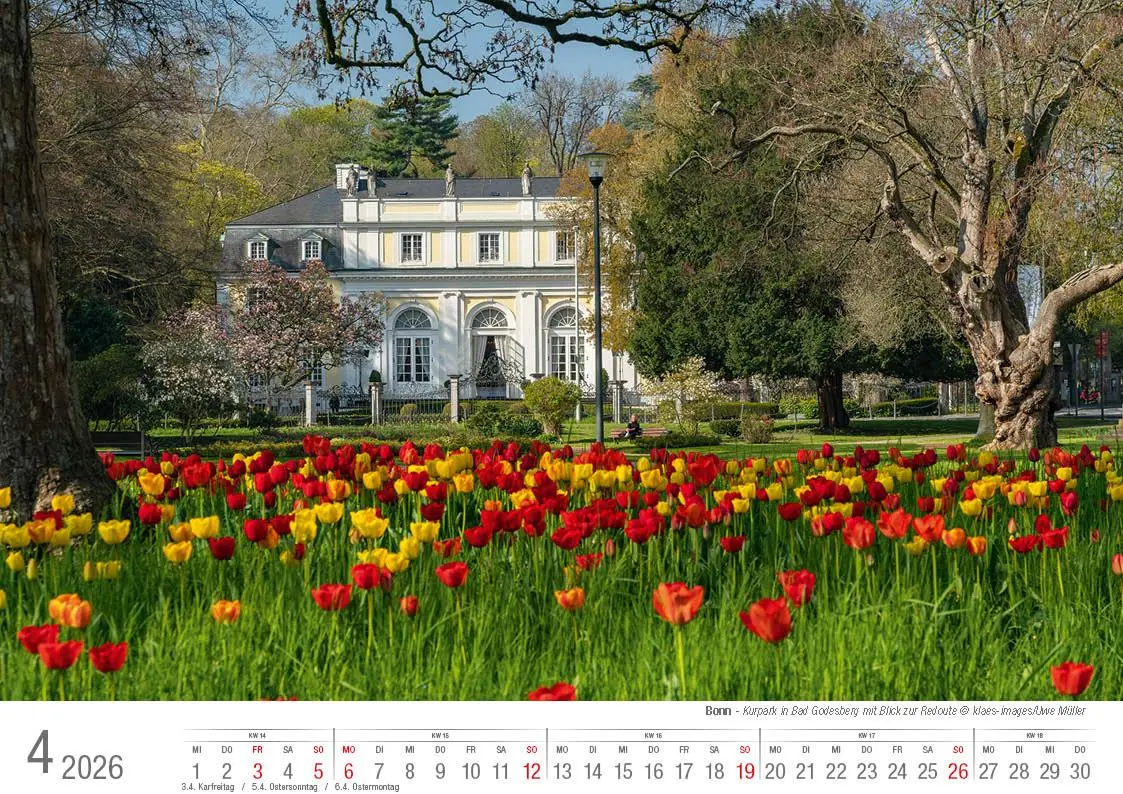 Bild: 9783965352476 | Bonn 2026 Bildkalender A4 quer, spiralgebunden | Holger Klaes | 2026