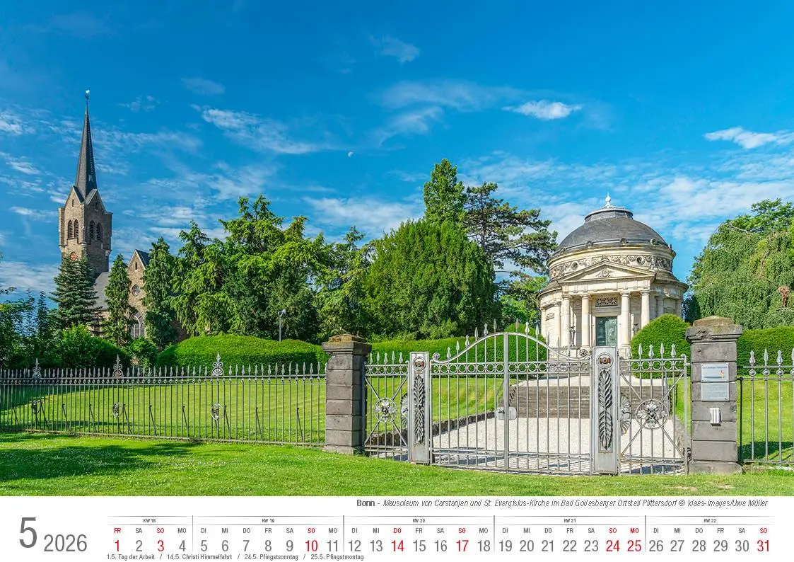 Bild: 9783965352476 | Bonn 2026 Bildkalender A4 quer, spiralgebunden | Holger Klaes | 2026