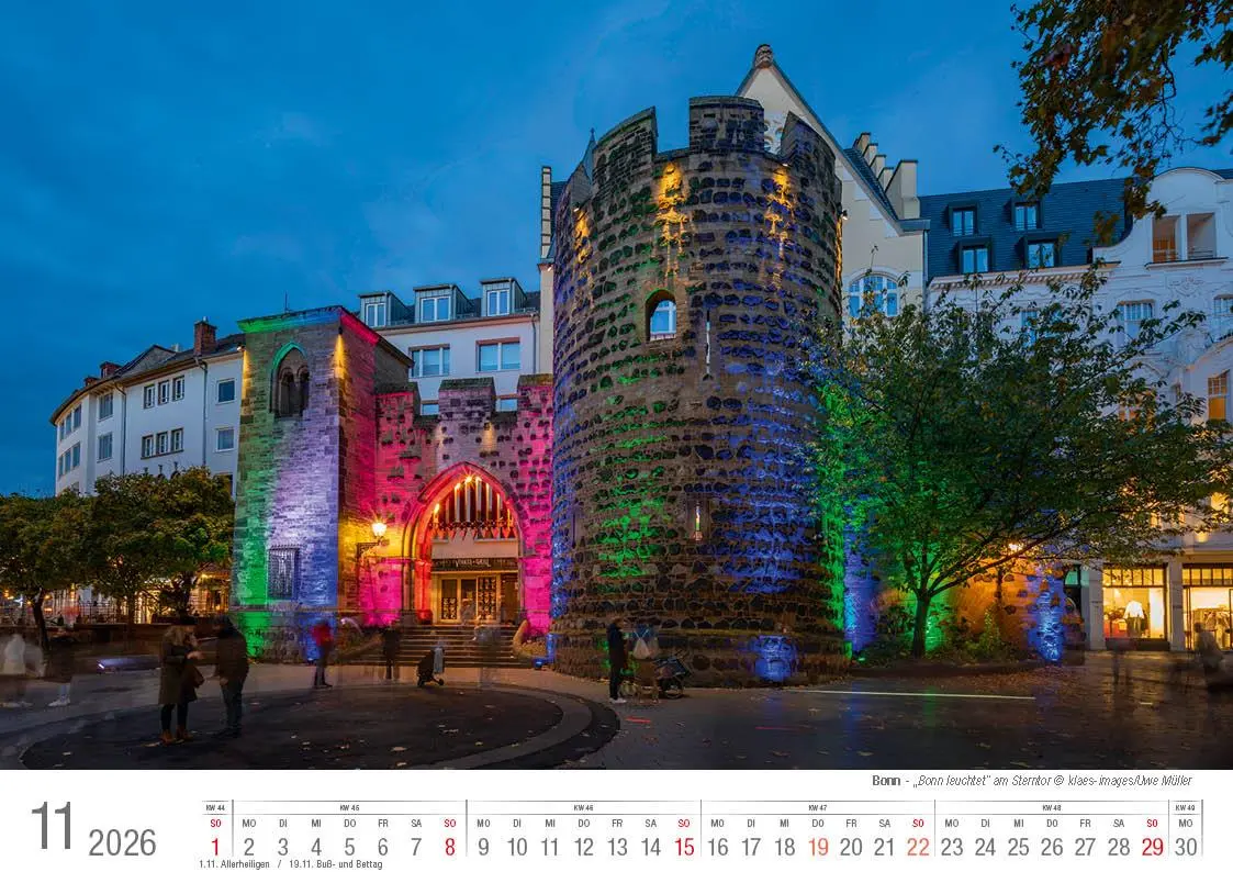 Bild: 9783965352476 | Bonn 2026 Bildkalender A4 quer, spiralgebunden | Holger Klaes | 2026