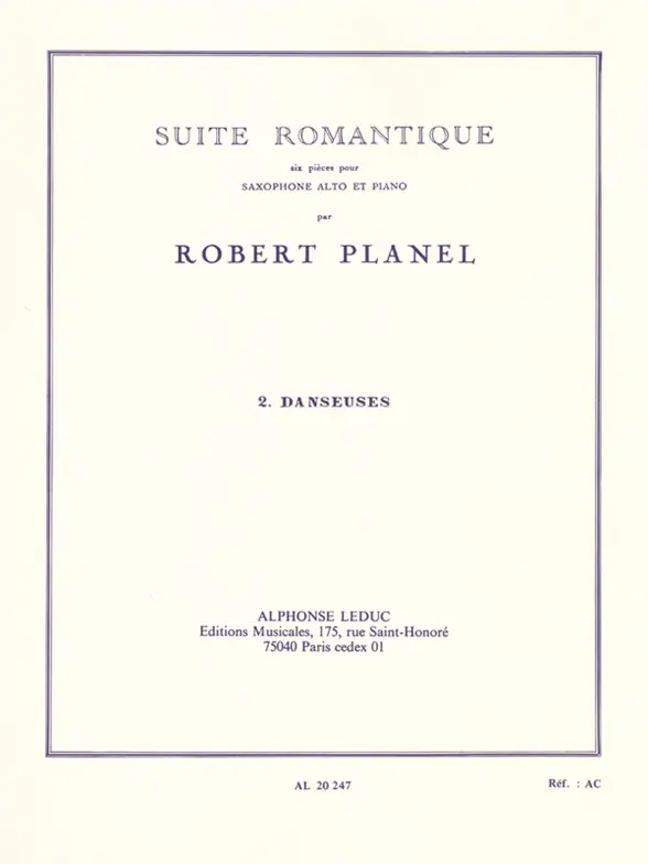 Cover: 9790046202476 | Suite Romantique No.2 Danseuses | Robert Planel | Buch