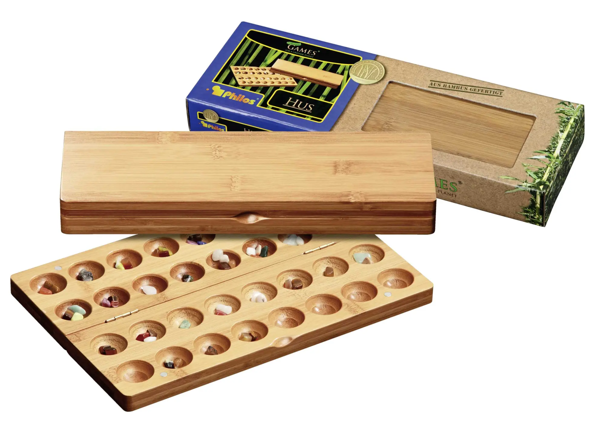 Cover: 4014156032576 | Philos 3257 - Hus, klein, Bambus, Strategiespiel, Spiel offen:...