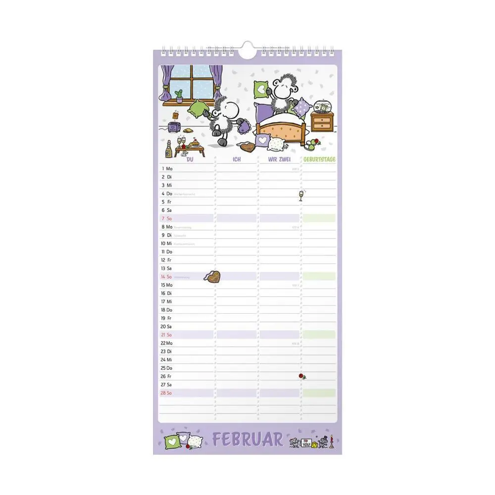 Bild: 4036018752576 | Sheepworld Planer für Zwei 2027 | Kalender | Deutsch | 2027