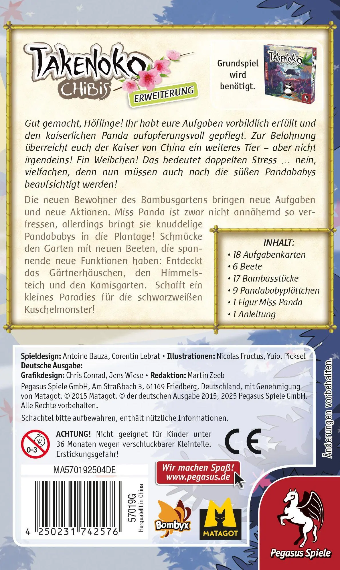 Bild: 4250231742576 | Takenoko: Chibis [Erweiterung] Eco Edition | Spiel | 57019G | Deutsch