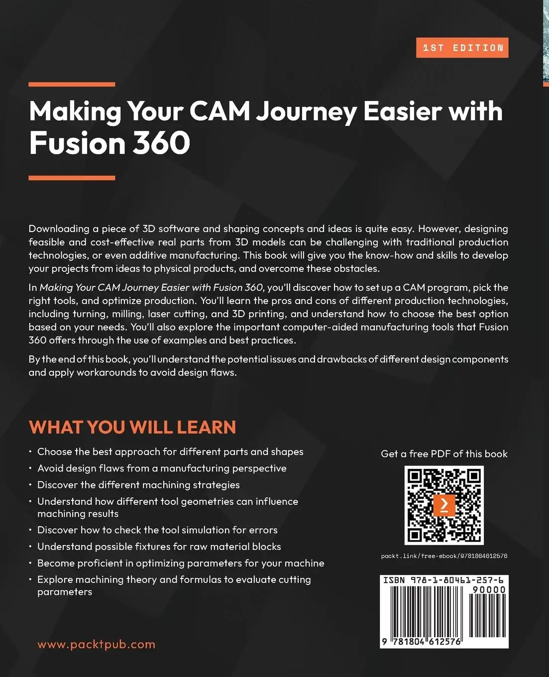 Rückseite: 9781804612576 | Making Your CAM Journey Easier with Fusion 360 | Fabrizio Cimò | Buch
