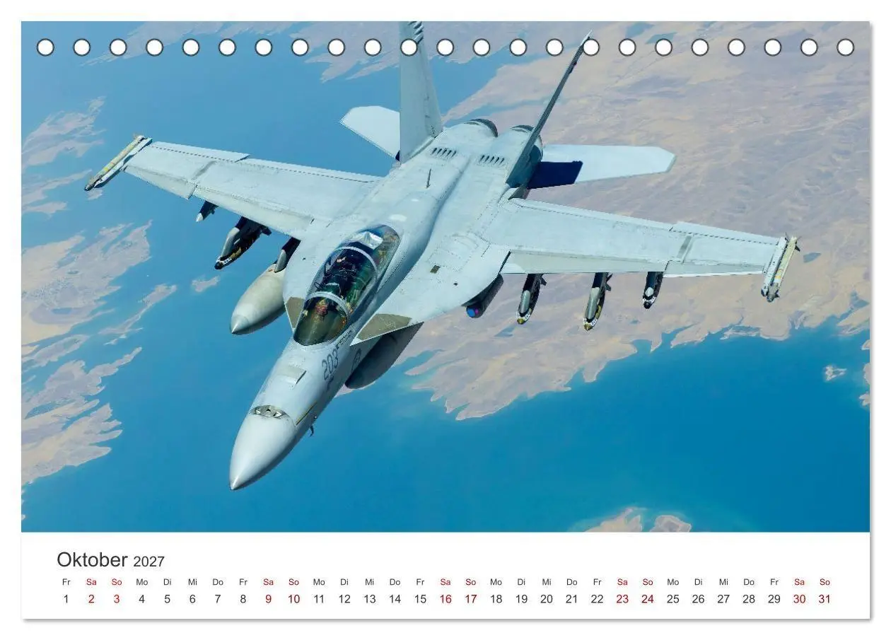 Bild: 9783569342576 | Kampfjets - Düsenjäger-Kalender (Tischkalender 2027 DIN A5 quer),...
