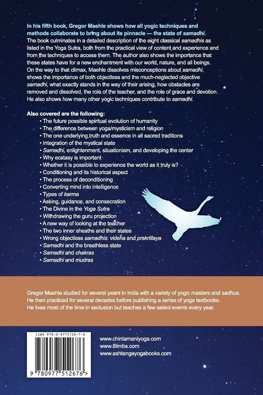 Rückseite: 9780977512676 | Samadhi The Great Freedom | Gregor Maehle | Taschenbuch | Englisch