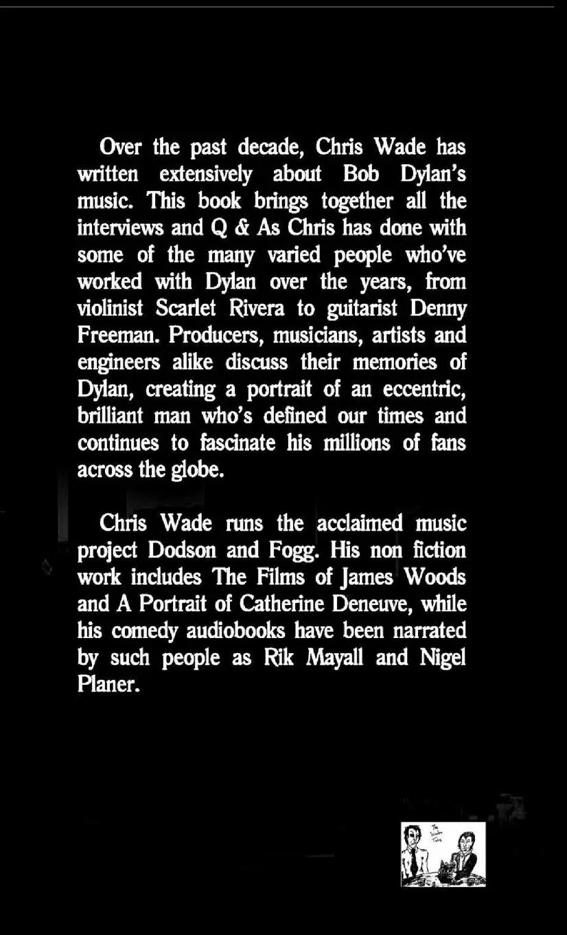 Rückseite: 9781470982676 | Working with Bob Dylan | A Collection of Interviews by Chris Wade