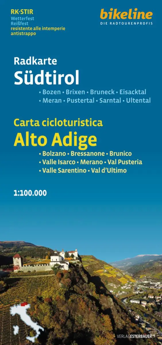 Cover: 9783711102676 | Radkarte Südtirol | Esterbauer Verlag | (Land-)Karte | Deutsch | 2024