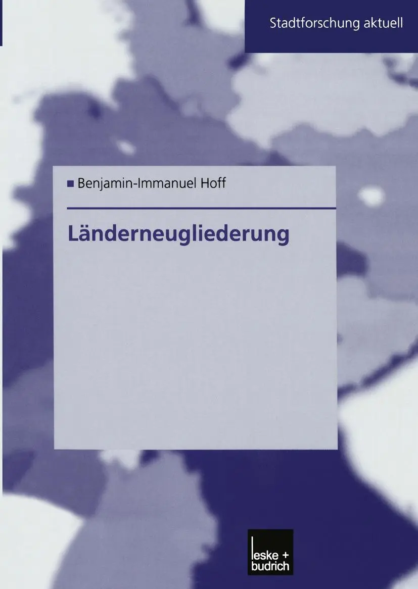Cover: 9783810032676 | Länderneugliederung | Ein Modell für Ostdeutschland | Hoff | Buch