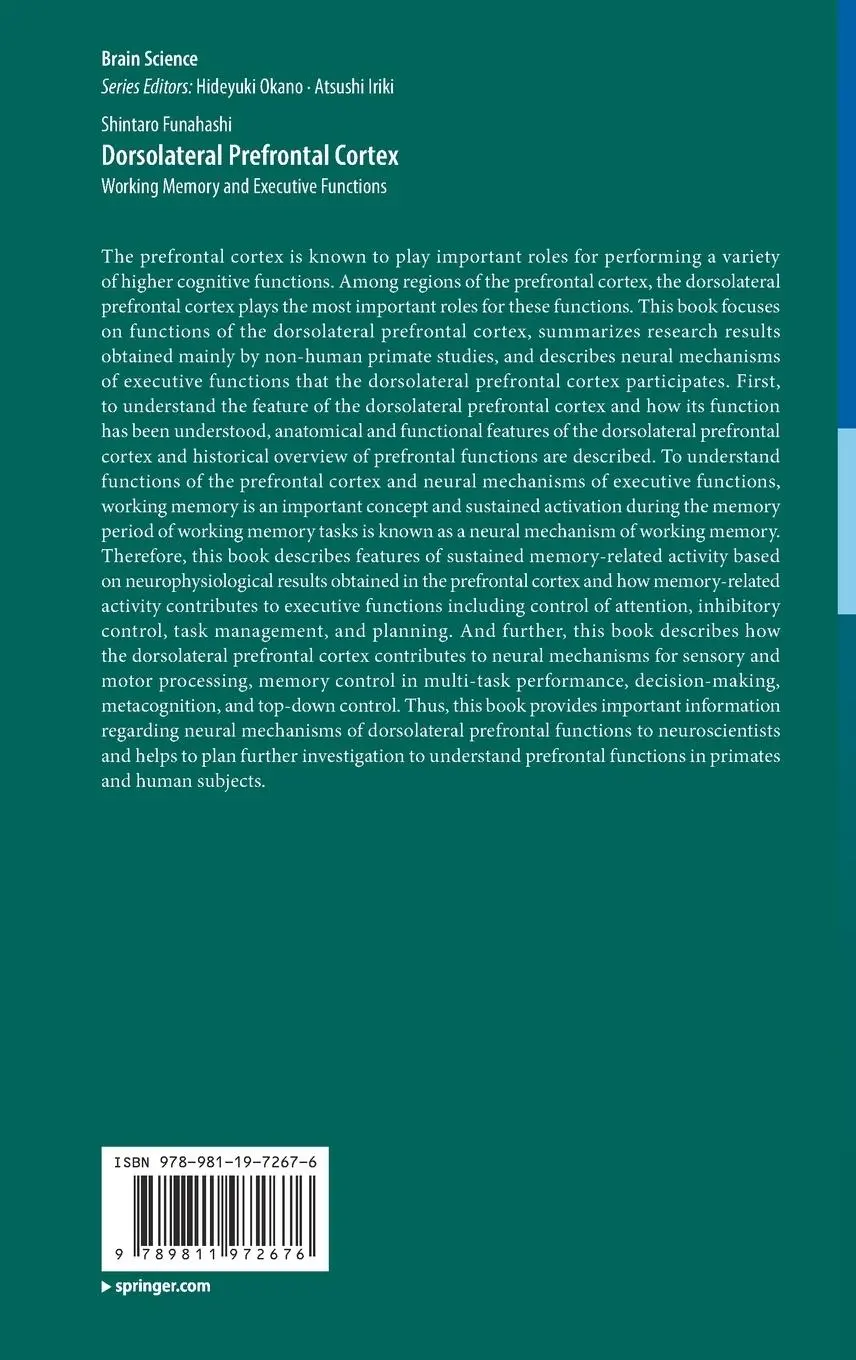Rückseite: 9789811972676 | Dorsolateral Prefrontal Cortex | Shintaro Funahashi | Buch | xviii
