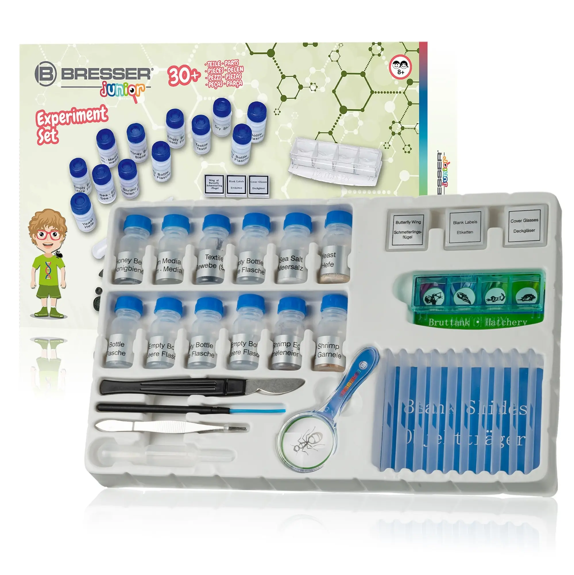 Cover: 4007922152776 | Bresser Junior 8859490 - Mikroskop Experimentier Set, 30-teilig | 2024