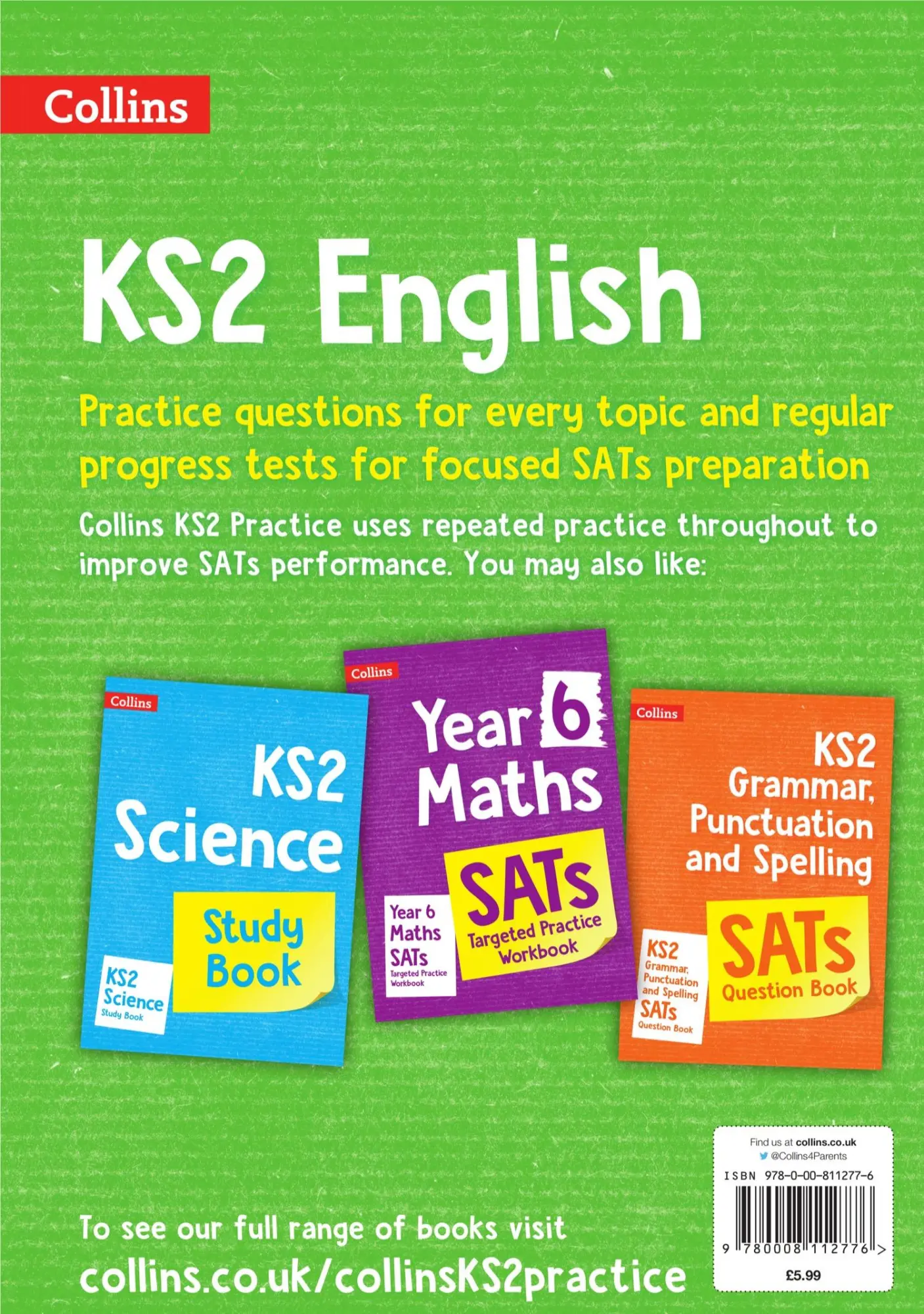 Rückseite: 9780008112776 | Ks2 English Sats Practice Workbook | For the 2025 Tests | Collins Ks2