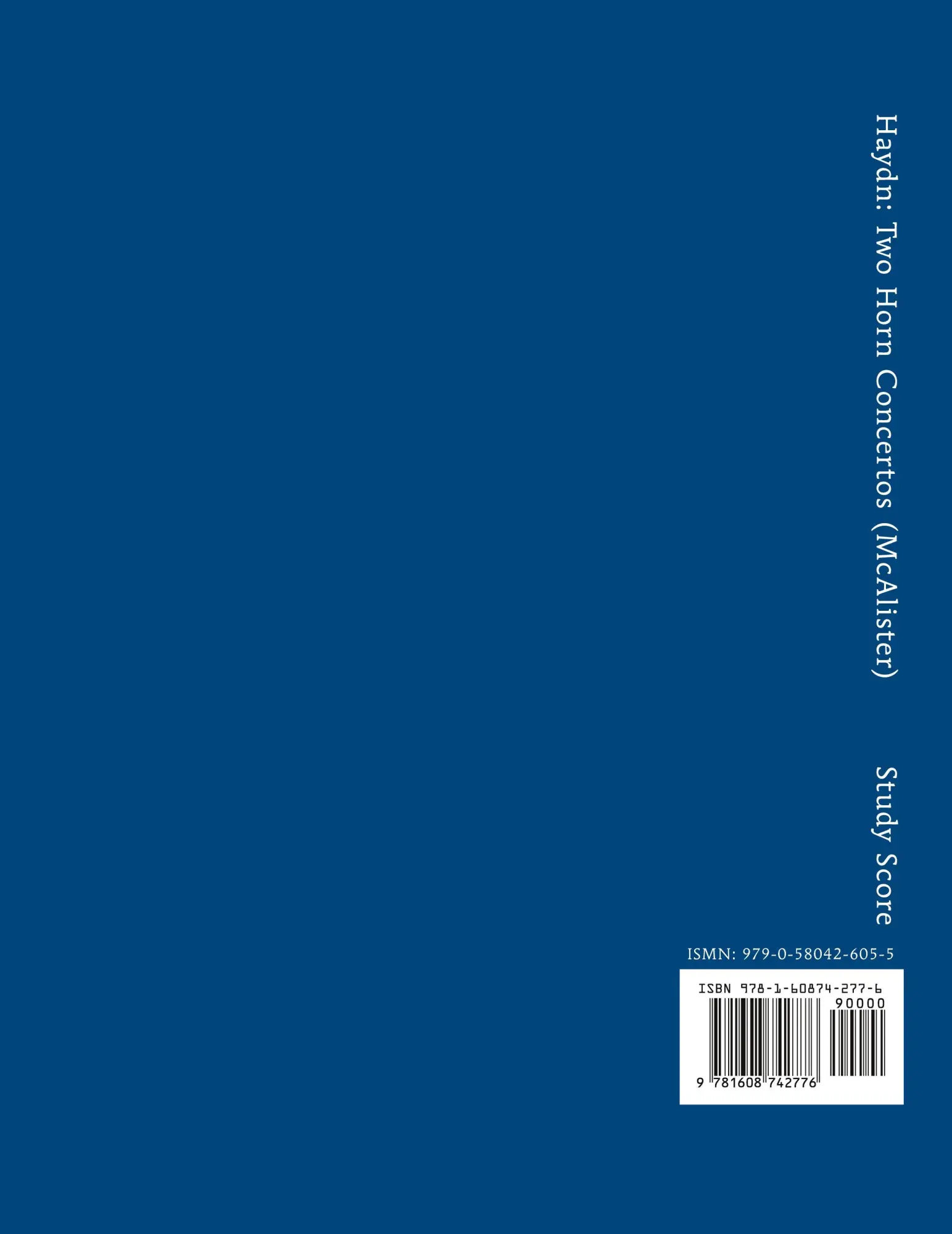 Rückseite: 9781608742776 | Two Horn Concertos | Study score | Joseph Haydn | Taschenbuch | 2022