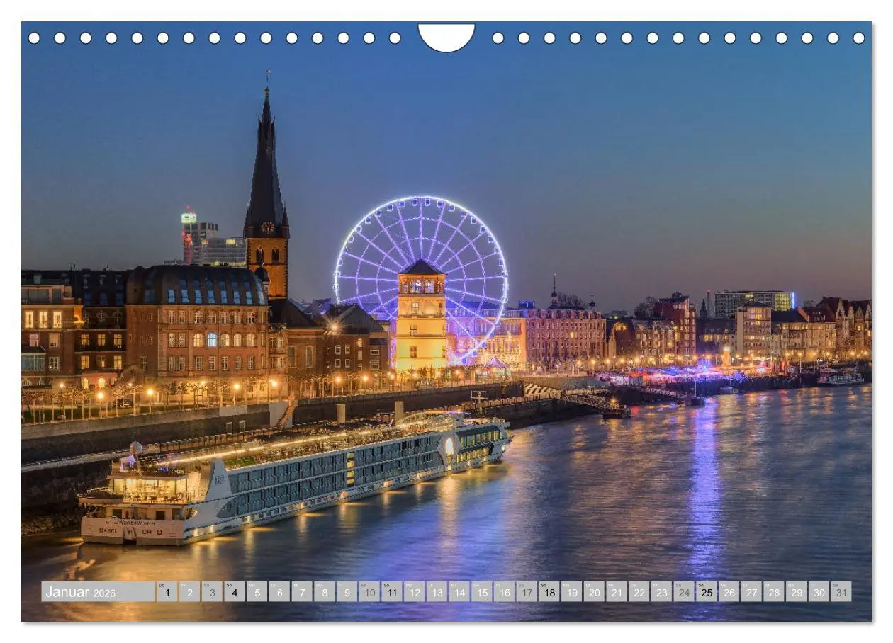 Bild: 9783457762776 | Wunderschönes Düsseldorf (Wandkalender 2026 DIN A4 quer), CALVENDO...