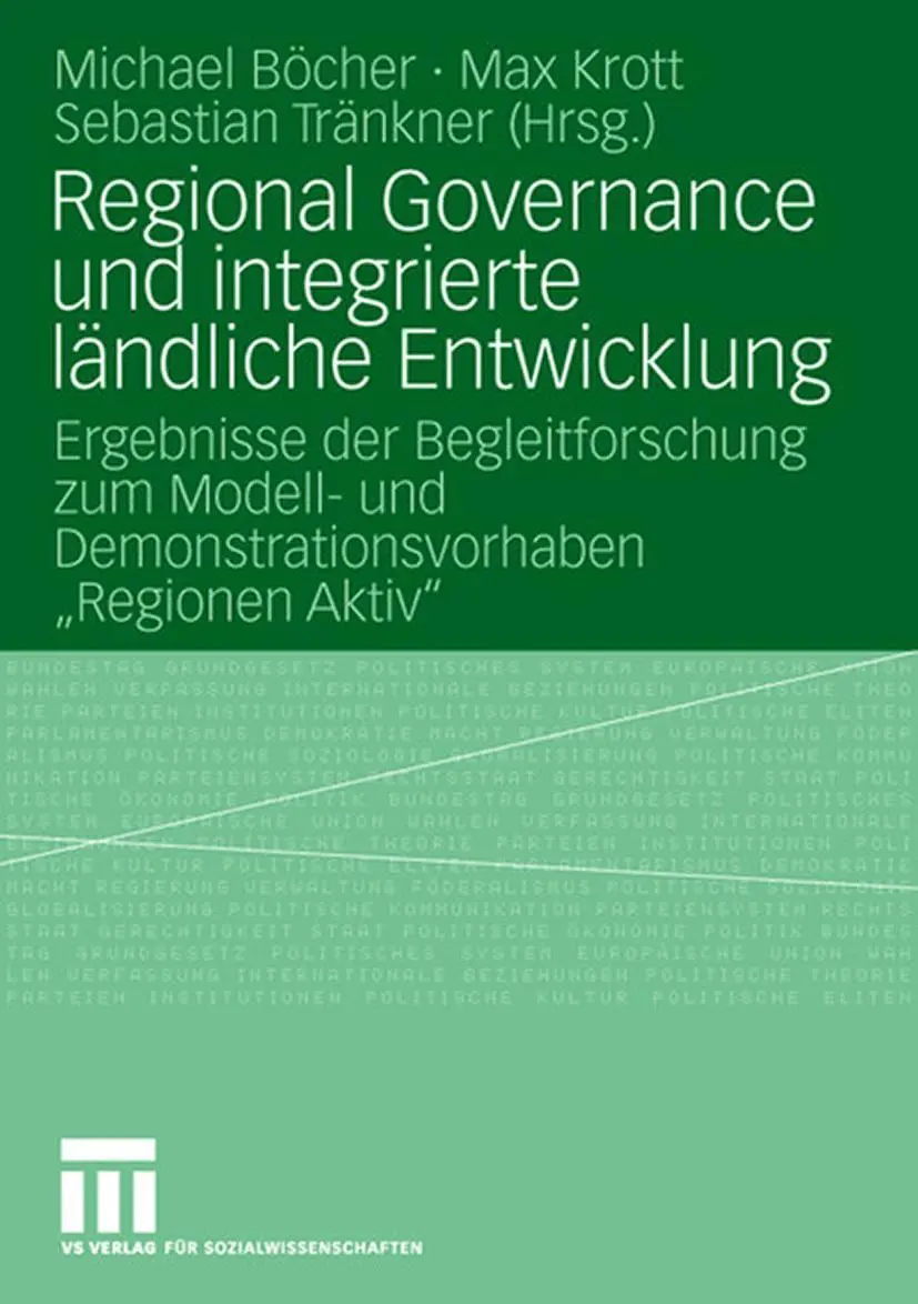 Cover: 9783531152776 | Regional Governance und integrierte ländliche Entwicklung | Buch | v