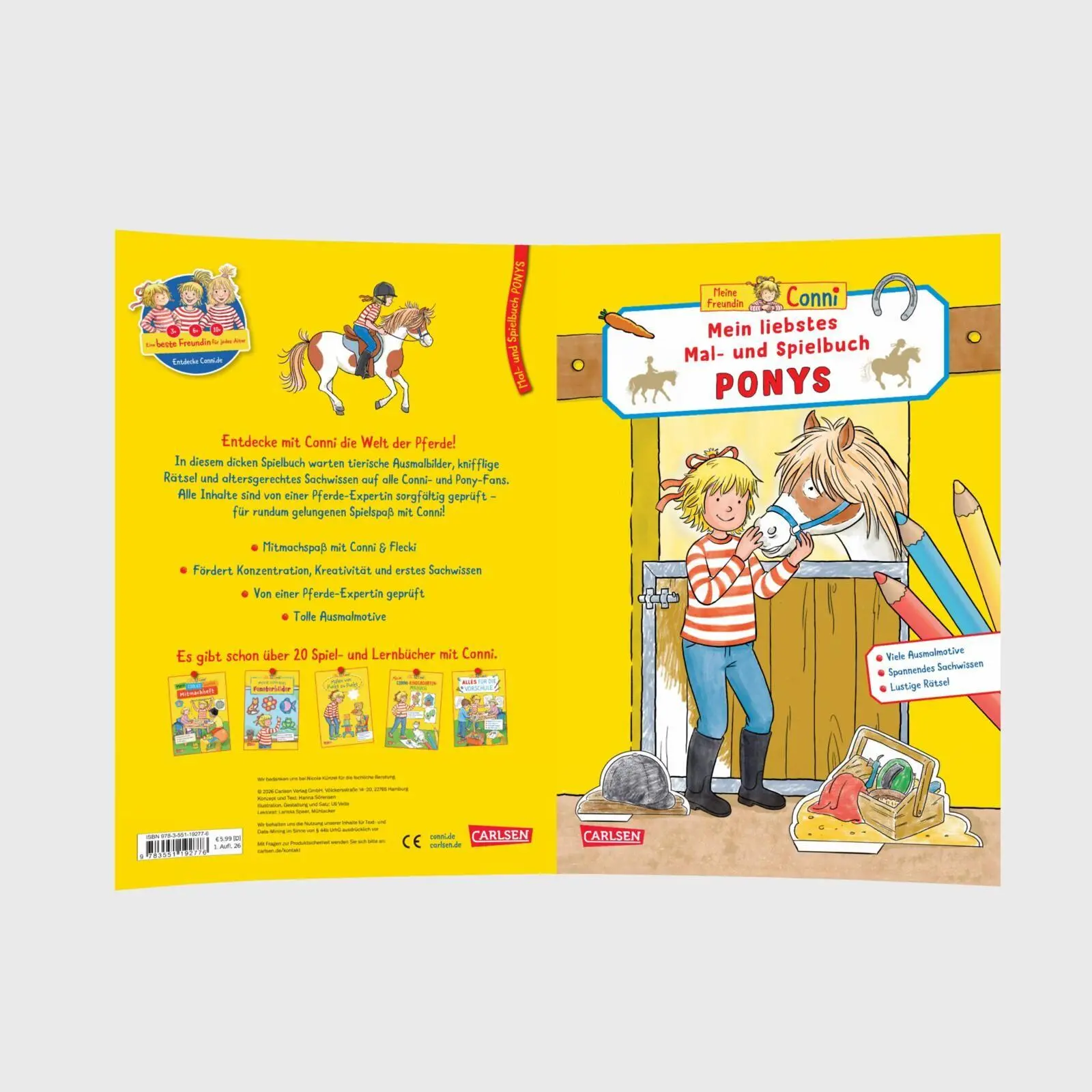 Bild: 9783551192776 | Conni Gelbe Reihe (Beschäftigungsbuch): Mein liebstes Mal- und...
