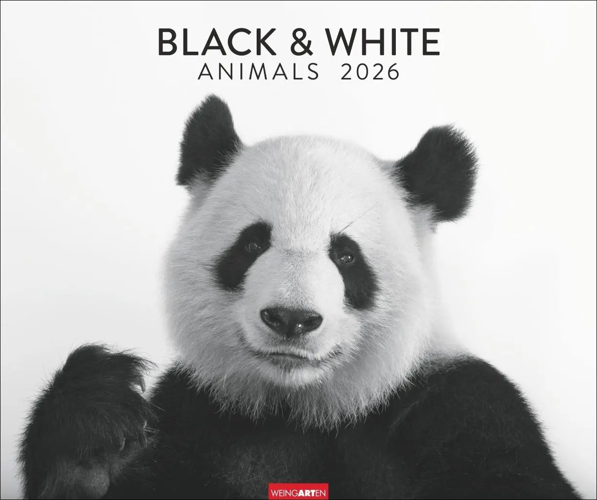 Cover: 9783839902776 | Black &amp; White Animals 2026 | Kalender | Spiralbindung | 14 S. | 2026