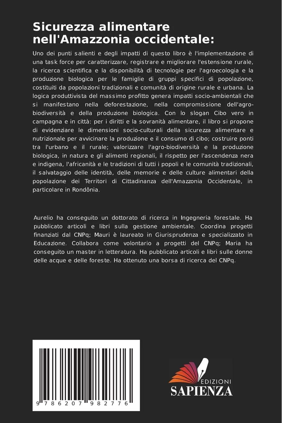 Rückseite: 9786207982776 | Sicurezza alimentare nell'Amazzonia occidentale: | Borges (u. a.)