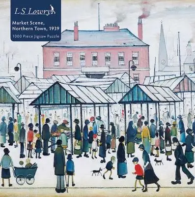 Cover: 9781839642876 | Adult Sustainable Jigsaw Puzzle L.S. Lowry: Market Scene, Northern...