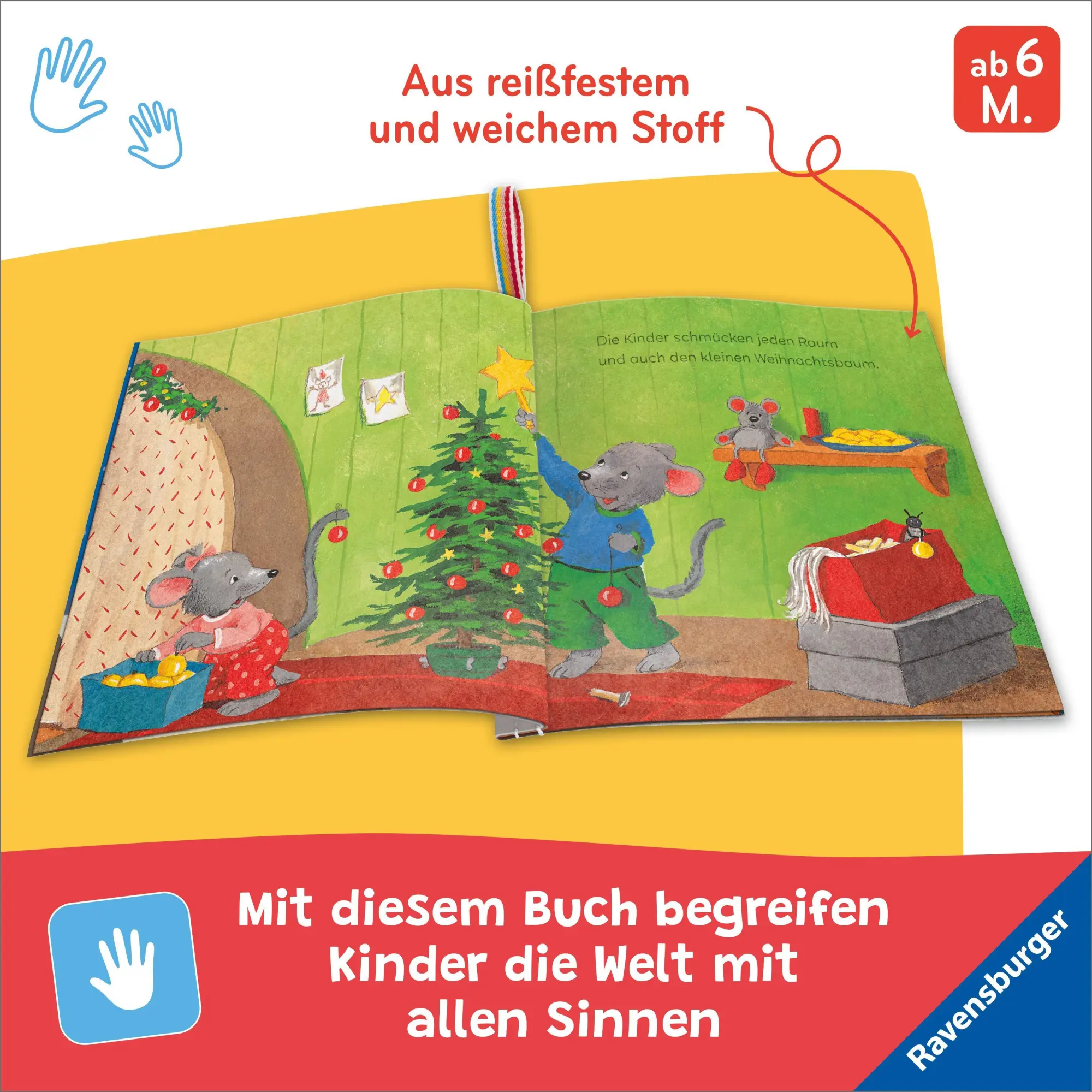 Bild: 9783473422876 | Mein Knuddel-Knautsch-Buch: Frohe Weihnachten! | Sandra Grimm | Buch