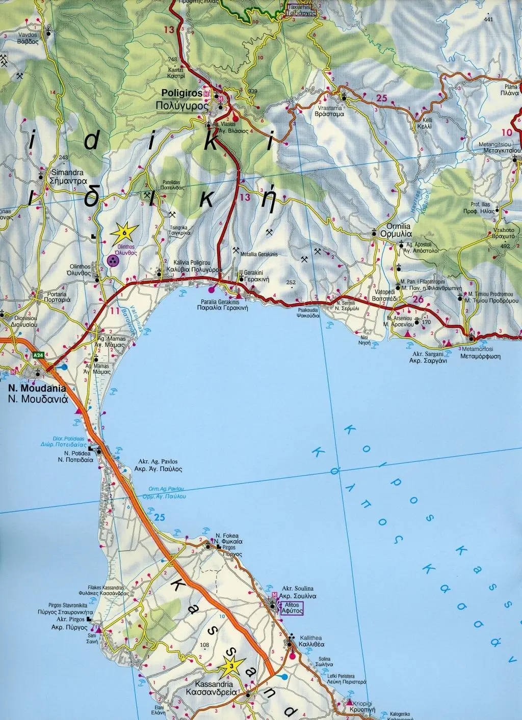 Bild: 9783707912876 | Chalkidiki - Thasos - Olympos 1 : 150 000 | (Land-)Karte | Deutsch