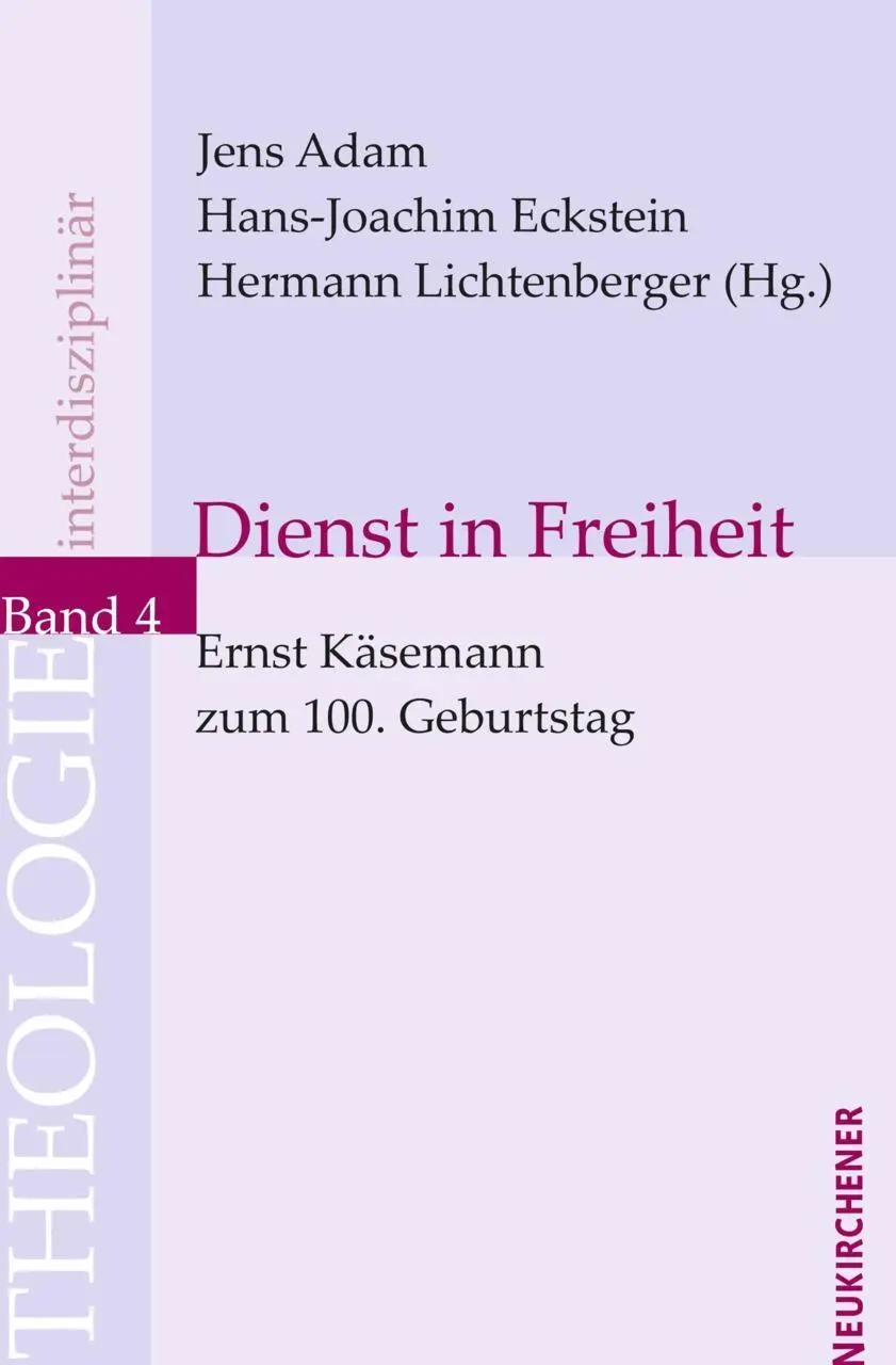 Cover: 9783788722876 | Dienst in Freiheit | Eckstein | Buch | Theologie Interdisziplinär