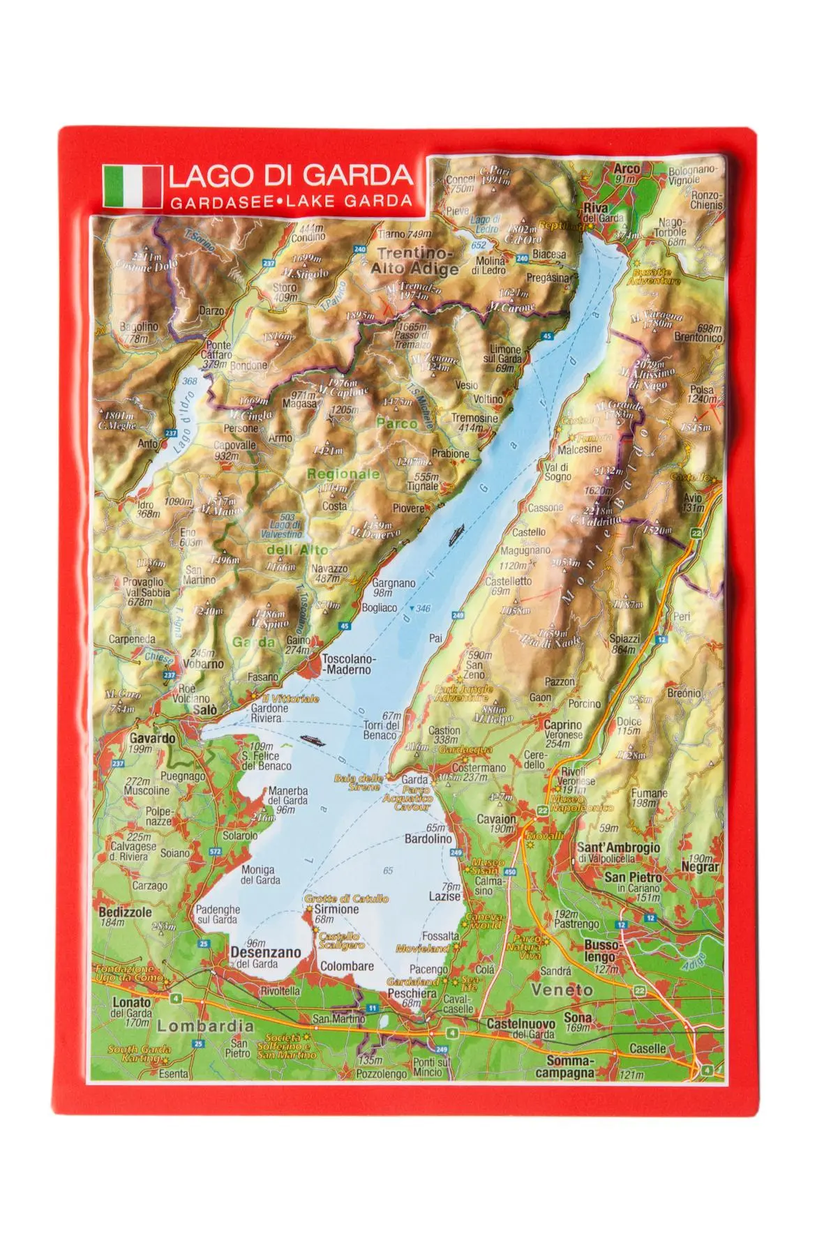 Cover: 4280000002976 | Reliefpostkarte Gardasee | André Markgraf (u. a.) | Taschenbuch | 2012