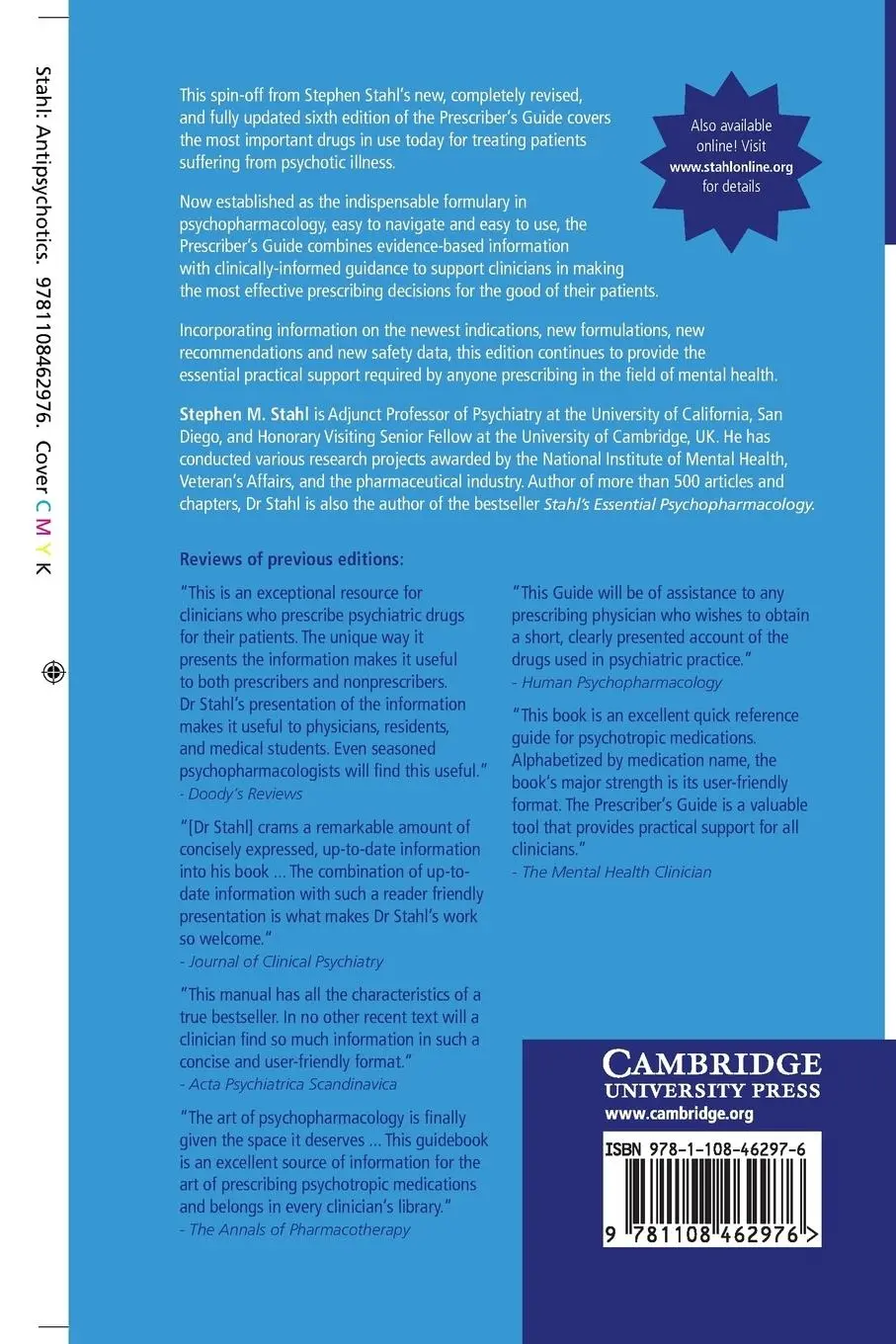 Rückseite: 9781108462976 | Prescriber's Guide | Antipsychotics | Stephen M. Stahl | Taschenbuch