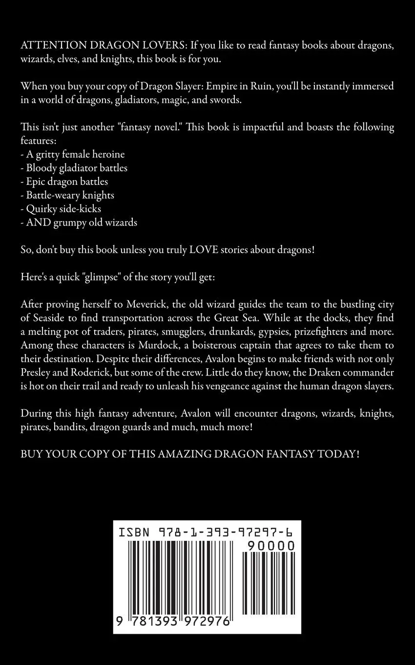 Rückseite: 9781393972976 | Dragon Slayer | Departure | David Arthur | Taschenbuch | Englisch