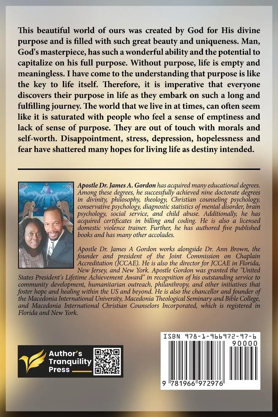 Rückseite: 9781966972976 | Discovering One's Purpose | James A. Gordon | Taschenbuch | Englisch