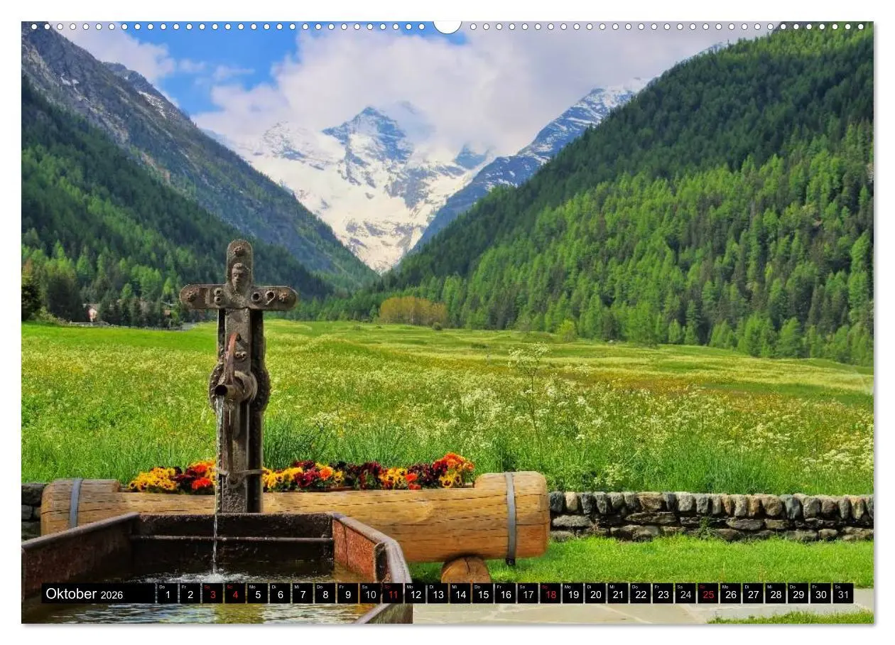 Bild: 9783516212976 | Aostatal (hochwertiger Premium Wandkalender 2026 DIN A2 quer),...