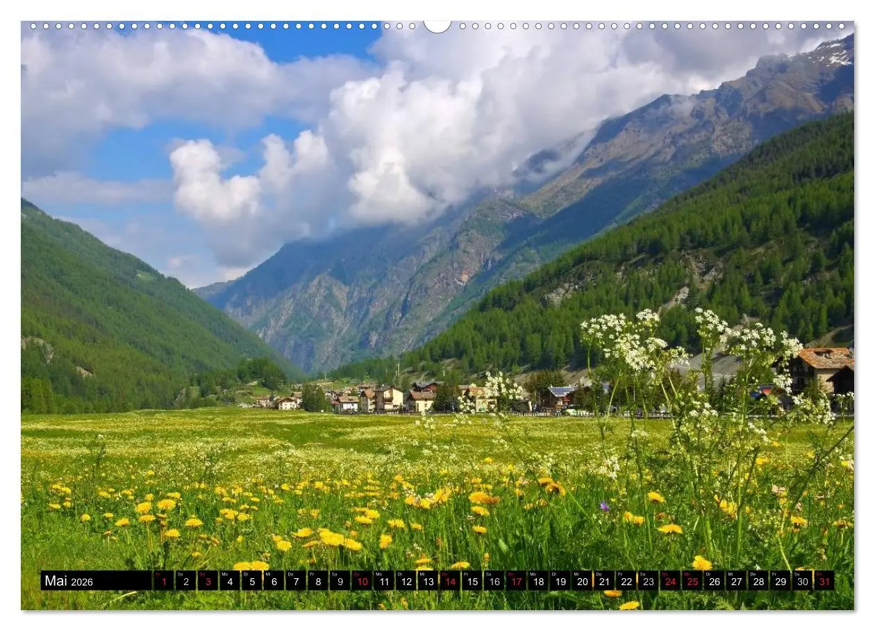 Bild: 9783516212976 | Aostatal (hochwertiger Premium Wandkalender 2026 DIN A2 quer),...