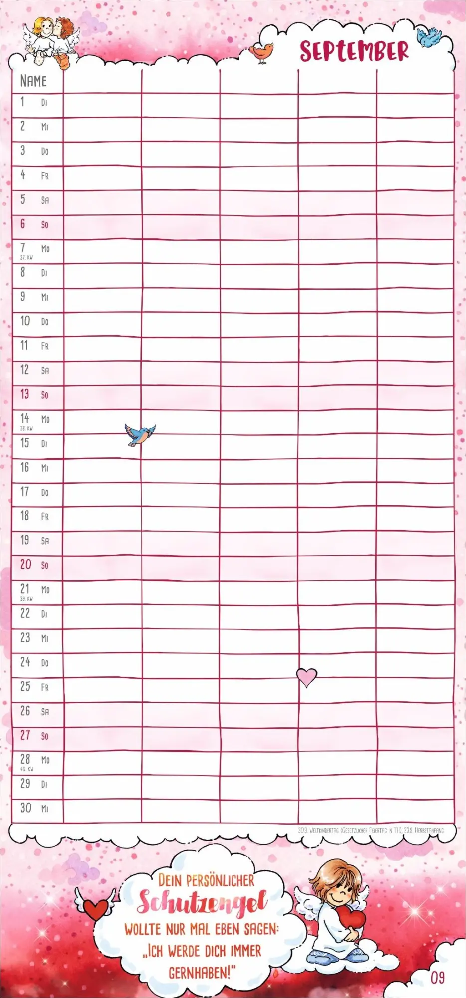 Bild: 9783756412976 | times&amp;more Schutzengel Familienplaner 2026 | Heye | Kalender | 13 S.