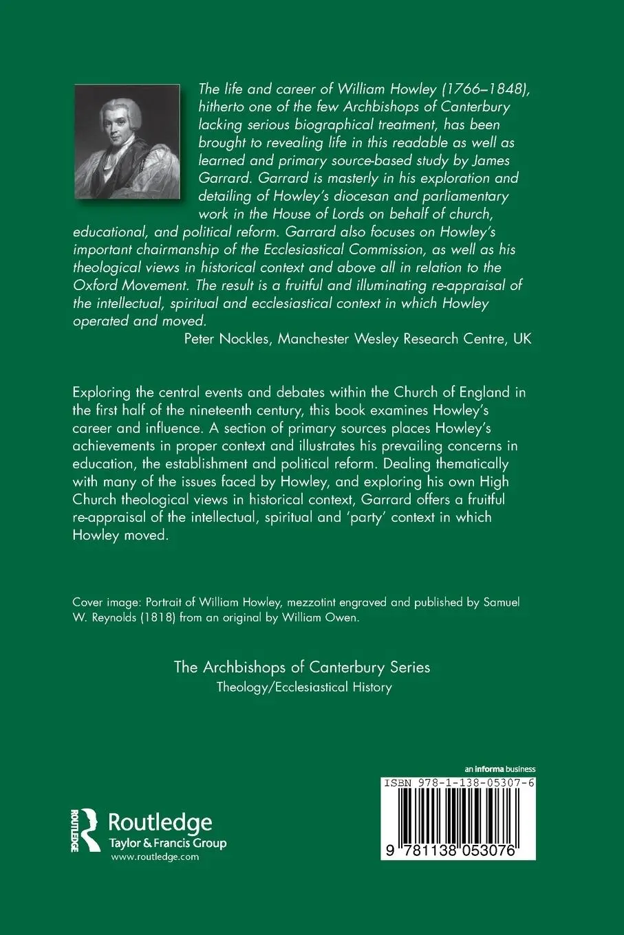 Rückseite: 9781138053076 | Archbishop Howley, 1828-1848 | James Garrard | Taschenbuch | Englisch