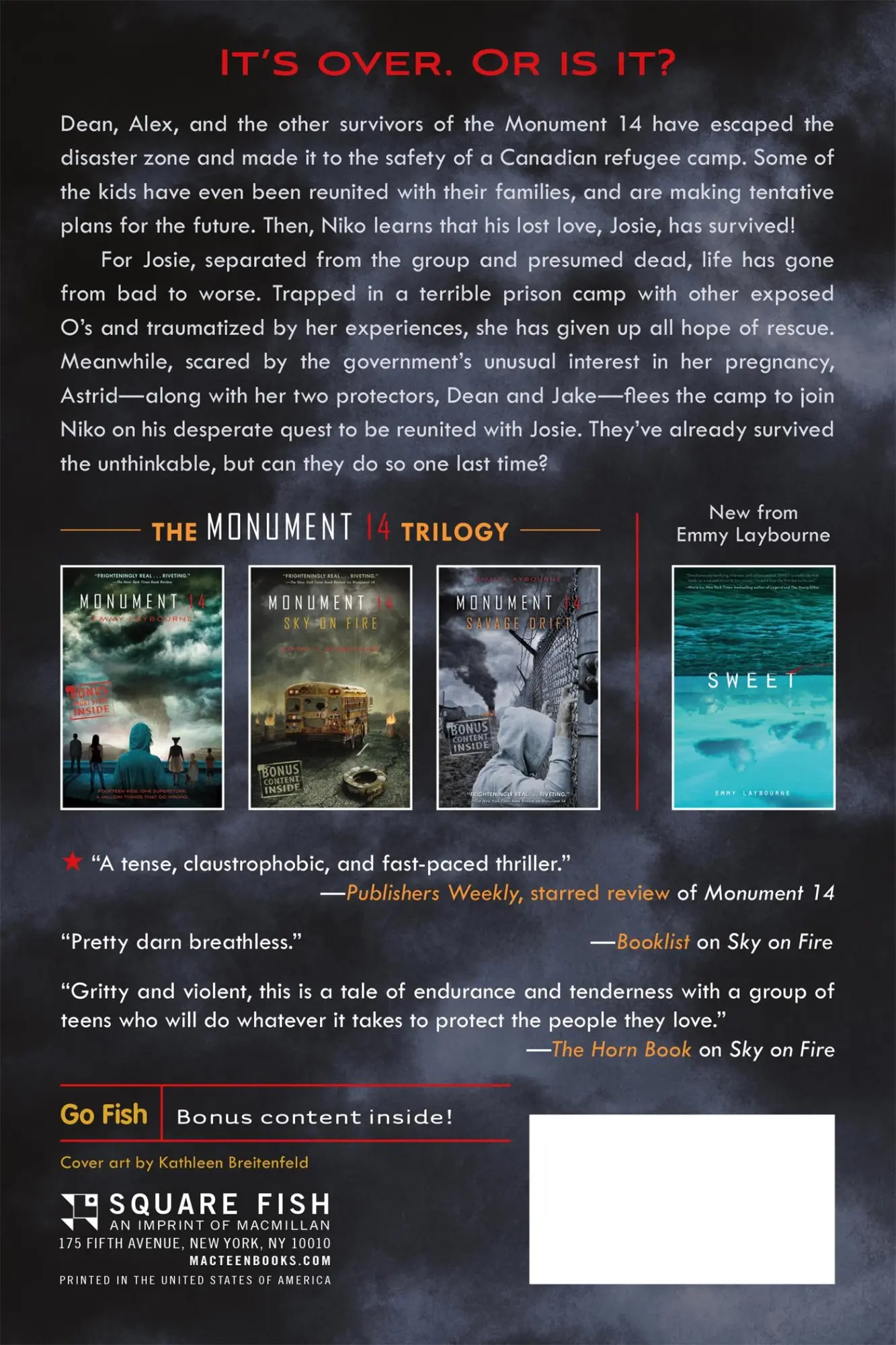 Rückseite: 9781250063076 | Savage Drift | Emmy Laybourne | Taschenbuch | Kartoniert / Broschiert