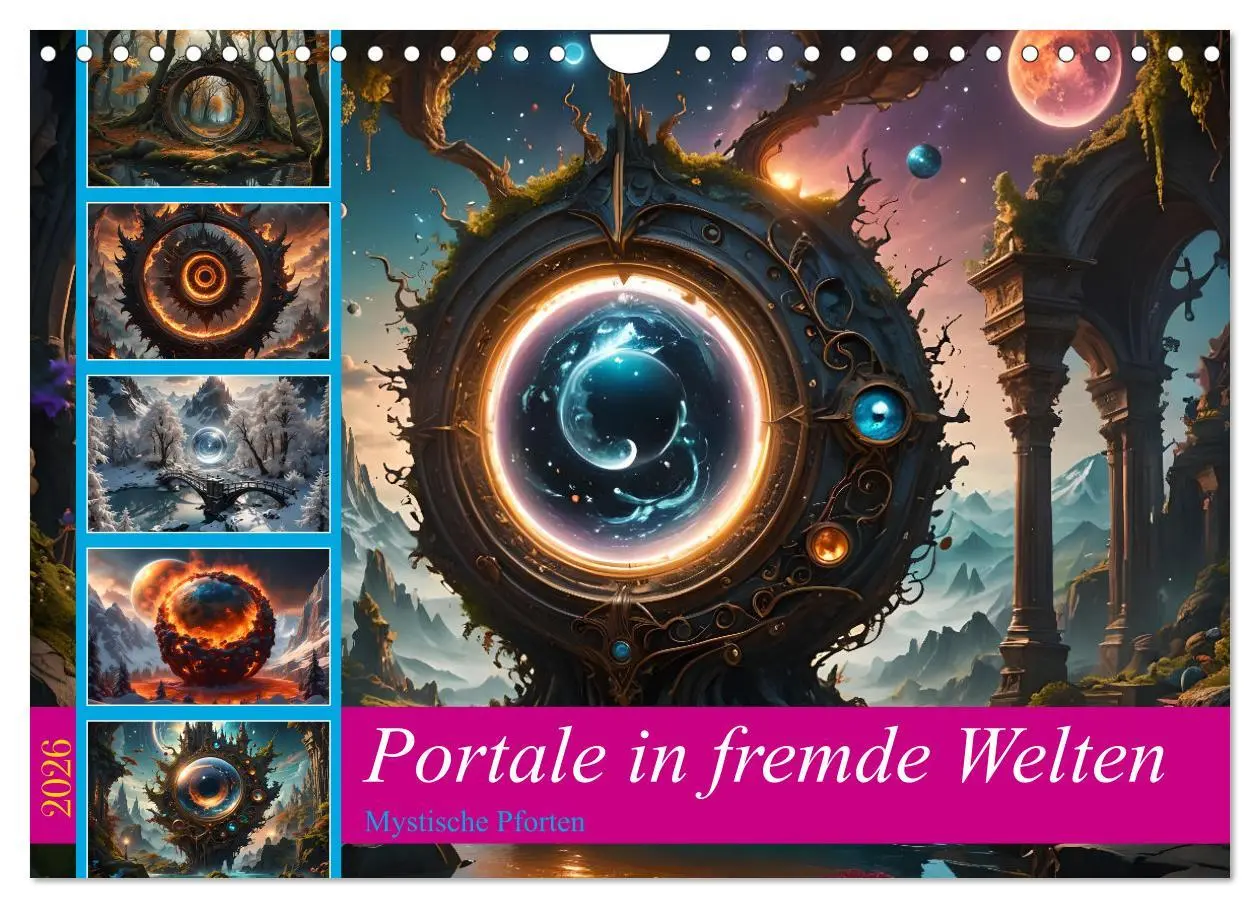 Cover: 9783457323076 | Portale in fremde Welten - Mystische Pforten (Wandkalender 2026 DIN...
