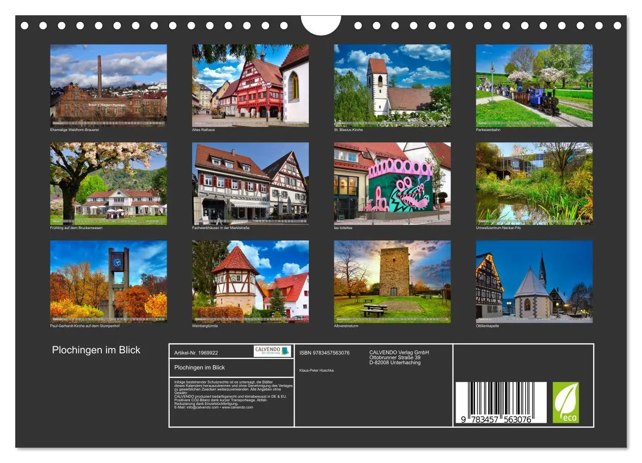 Bild: 9783457563076 | Plochingen im Blick (Wandkalender 2026 DIN A4 quer), CALVENDO...